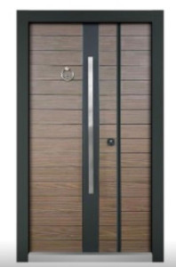 Steel wood Armoured door
