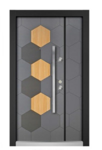 Gray Steel Security Door