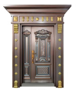 Brown Cast copper Door