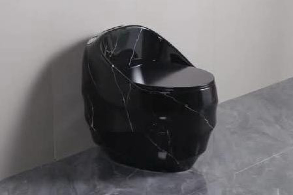 Black one-piece Toilet