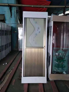 Aluminum Door with a Panel glass insert 