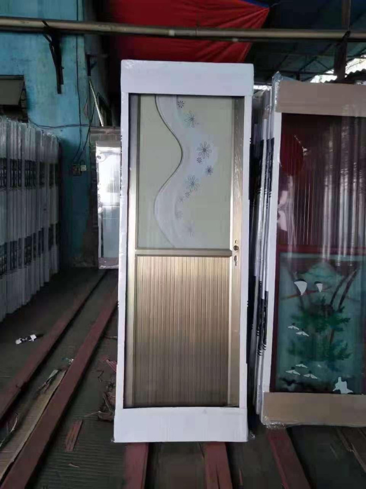 Aluminum Door with a Panel glass insert 