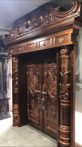 Luxury Ornate Security Double Door