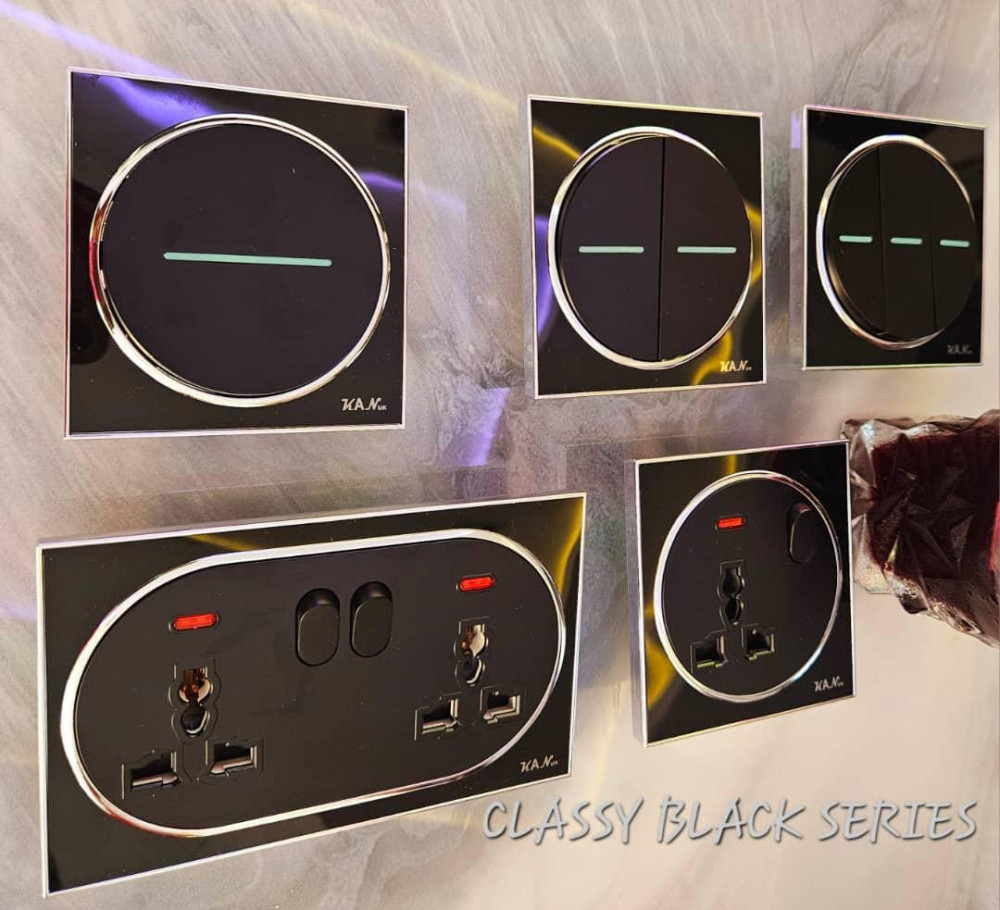 Brushed Steel Swithc and Light