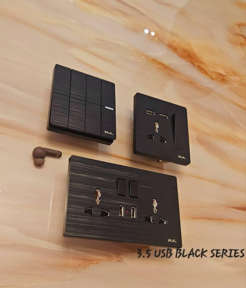Illuminated Crystal-Edge Switch & Socket