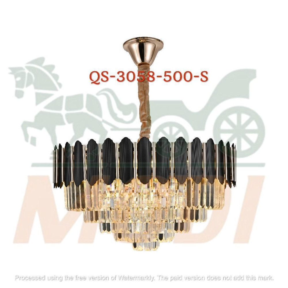 Black Iron Candle Chandelier