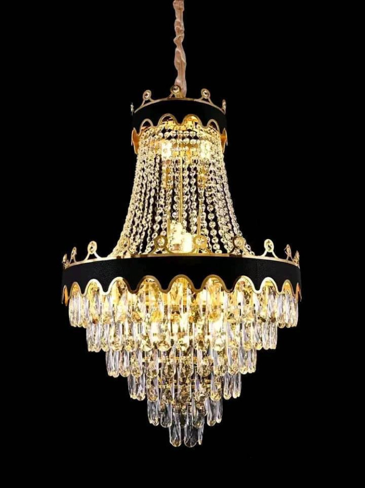 Black Iron Candle Chandelier