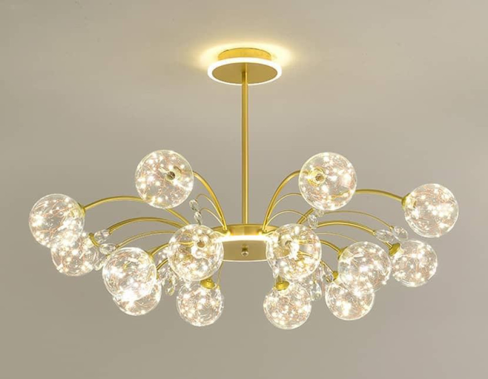Gold Leaf Chandelier