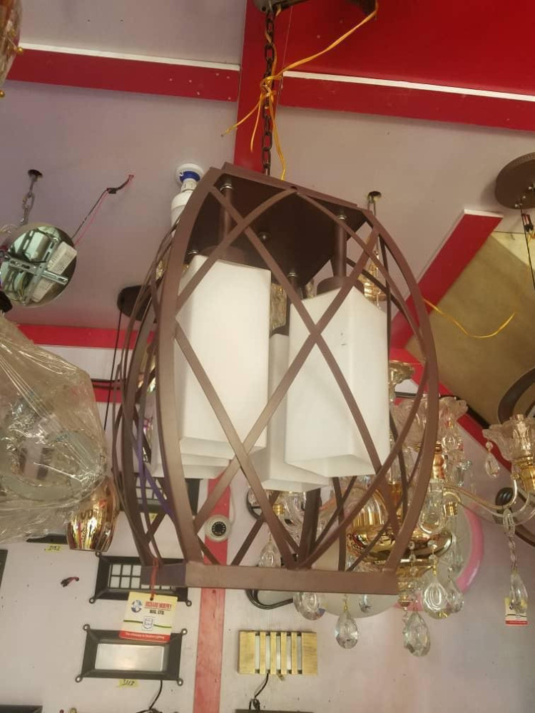 Gold Leaf Chandelier