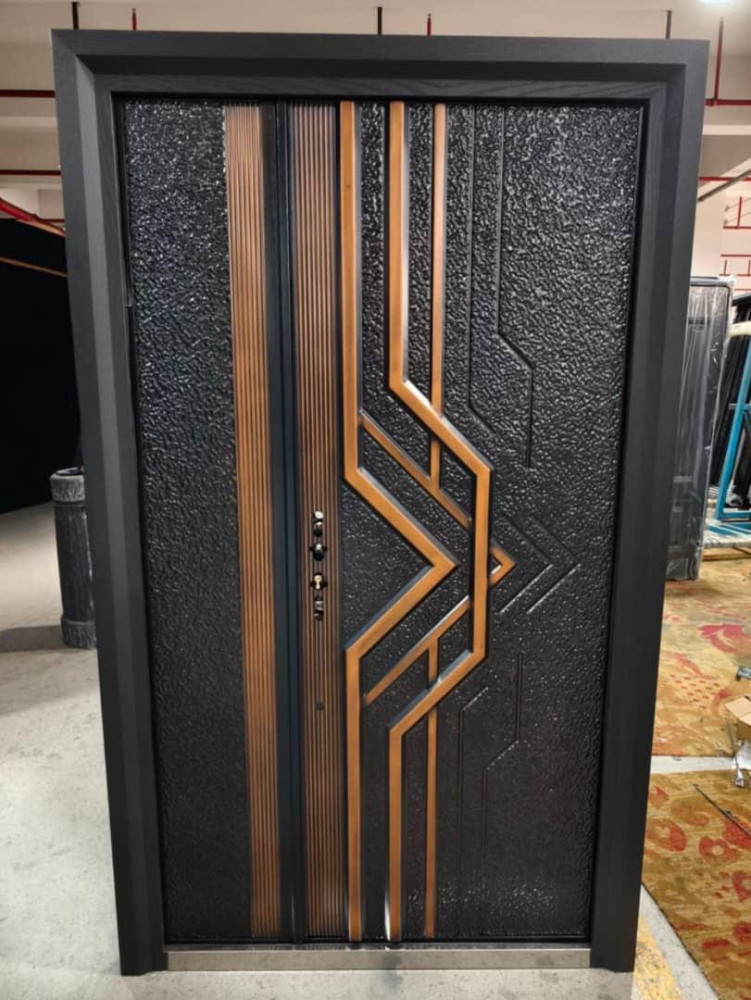 Engraved Copper Door