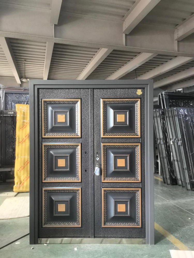 Engraved Copper Door