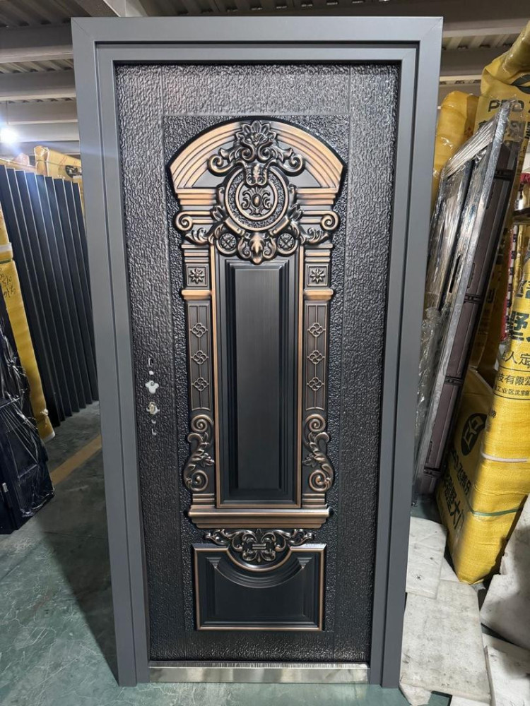 Engraved Copper Door