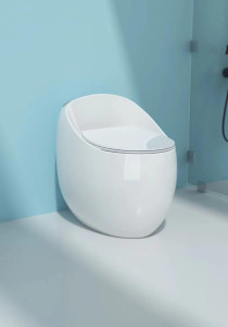White Egg-shaped Water Closet