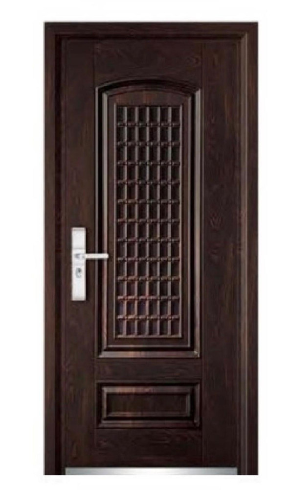 Steel Door with a wood-like finish