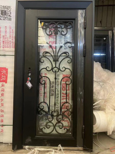 Wrought Iron Single Entry Door
