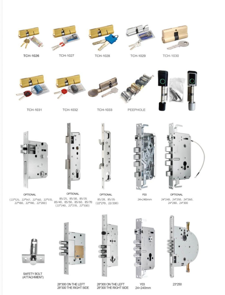 Variety of Lock bodies