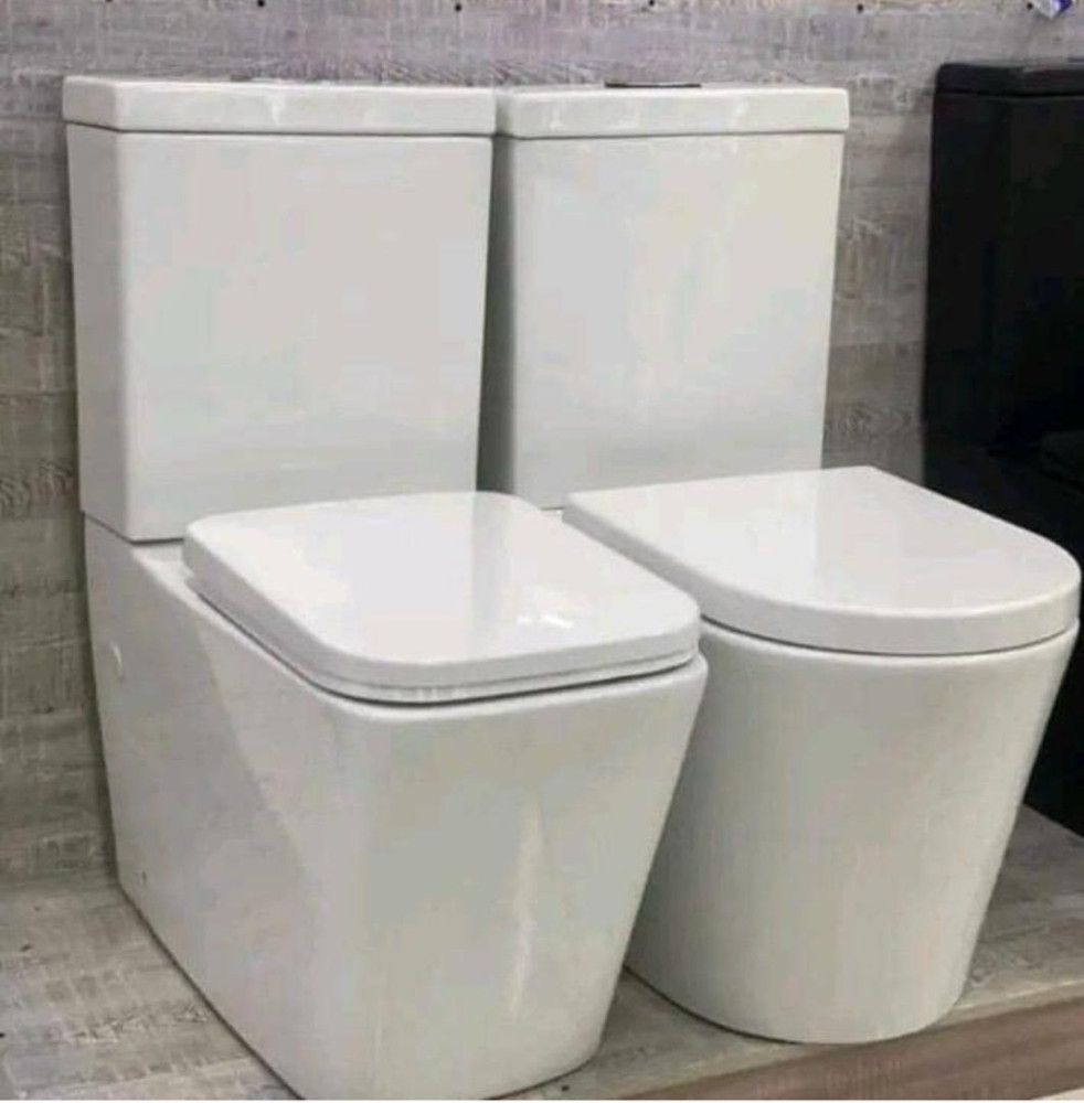 UNIQUE LUXURY EXECUTIVE WC-Modern Ceramic Toilet & Wall-Mounted Wash Basin Set – Marble Finish