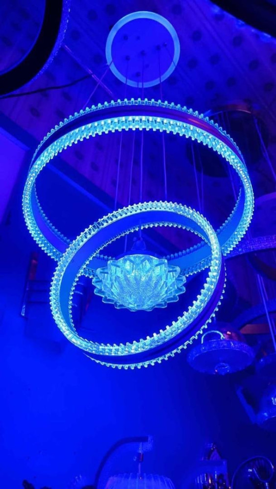 Luxury Gold Crystal Chandelier – Elegant Hanging Ceiling Light