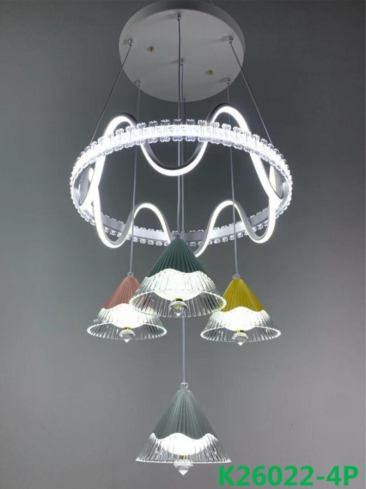 Luxury Gold Crystal Chandelier – Elegant Hanging Ceiling Light
