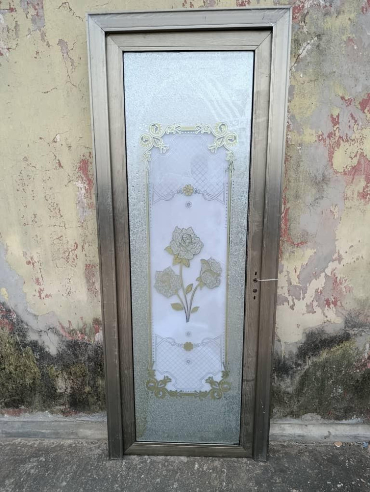 Frosted Toilet Glass Door