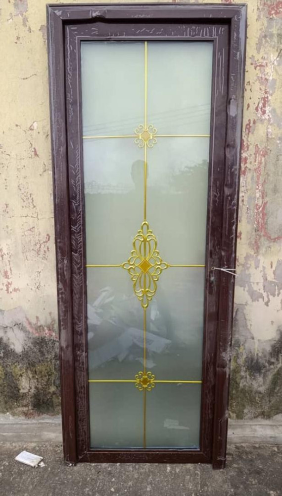 Pattern Toilet Glass Door