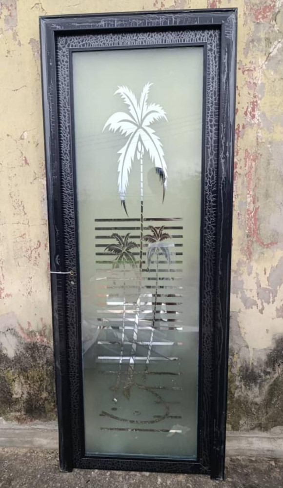 Pattern Toilet Glass Door