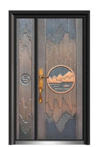 Decorative Steel Security Door Bronze Coloured