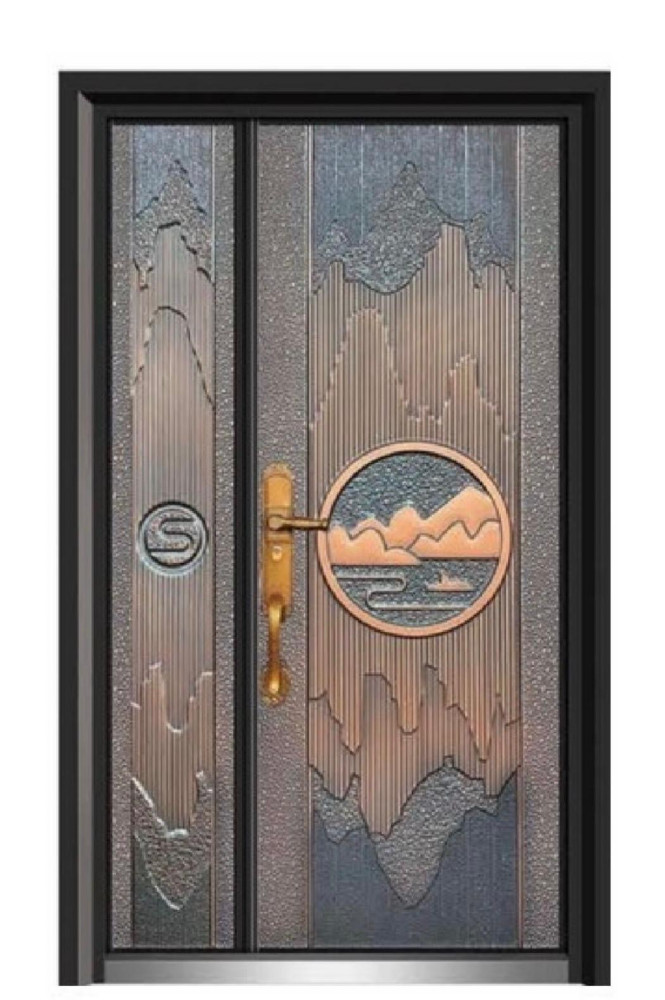 Decorative Steel Security Door Bronze Coloured