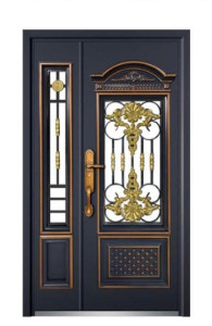 Wood-like Security Door