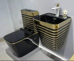 White Square-shaped wall-hung toilet