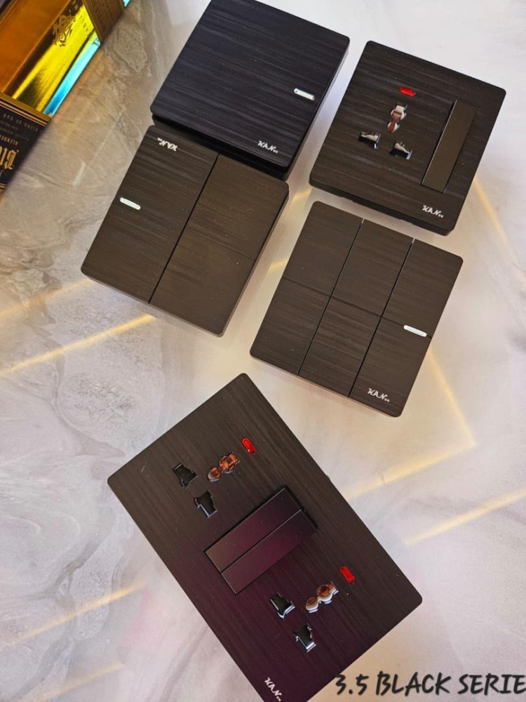 Slim Crystal White & Gold Luxury Wall Switch & Socket Series – KAN UK