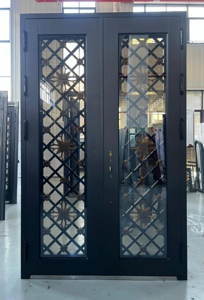 Double Wrought Iron Door