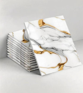Displays self-adhesive 3D marble tile stickers 