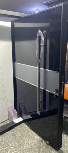 Black Security Door German Style