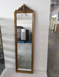 Cannes Gold shabby chic full-length antique dress mirror