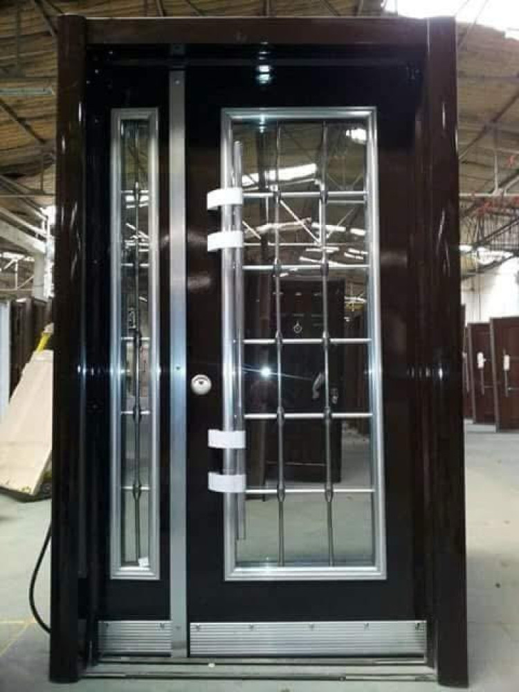 Turkish Steel Security Door with a side panel 