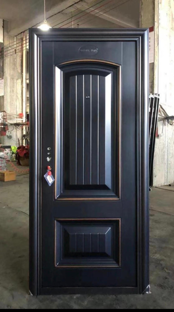 Black matee Security Door
