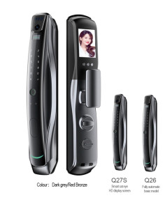 Darkgrey?Red Bronze Smart Door Lock