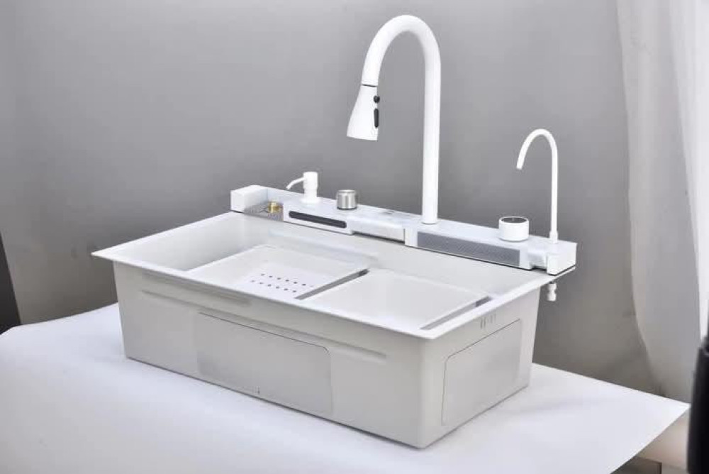Luxury Smart Kitchen multifunctional Sink also referred to as waterfall sink