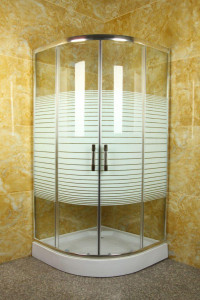 Curved glass Shower cubicle