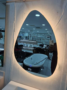 irregularly shaped LED smart mirror