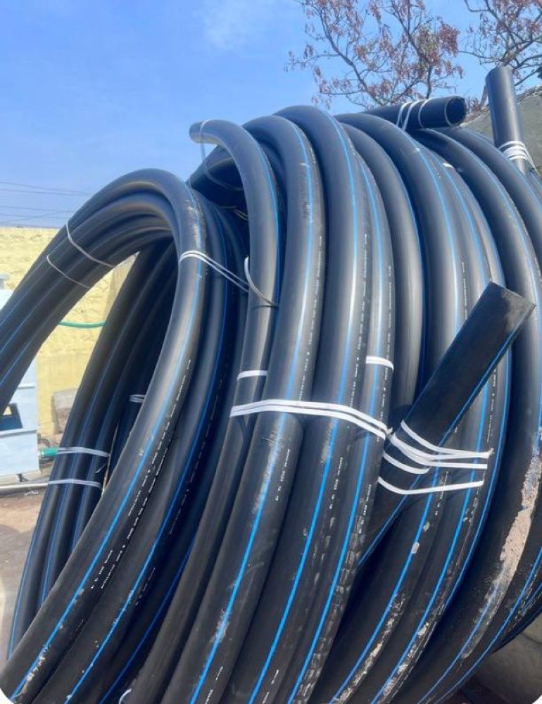 Large Coil of high-density polythylene (HDPE) pippe