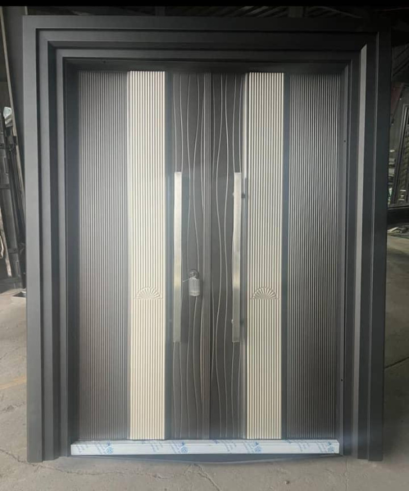 Modern Security Steel Door Possibly in a Nigeria Style