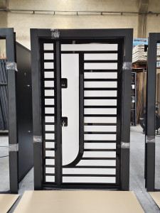 Modern Security Door made of steel 