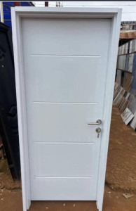 White Interior Door potentially a Stanley Silver Line Interior door or a similar modern flush door design