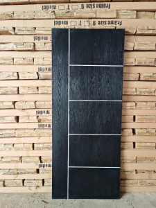 Modern wooden Interior Dor with a black finish
