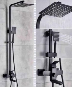 black square standing Showers set