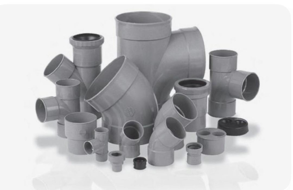 Various PVC pipes and fittings