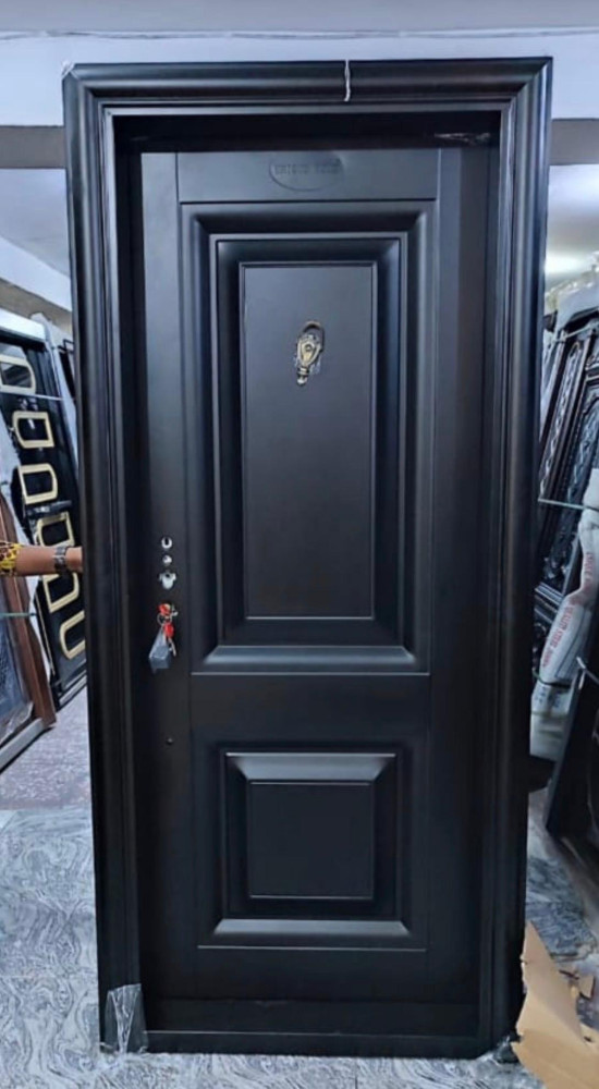 Black Steel Security Door