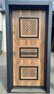 Brown and Black Turkish Security Door